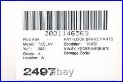 2021 TESLA MODEL Y Anti-lock Brake Parts 1044745-00-b 1044746-00-a 1188741-50-a