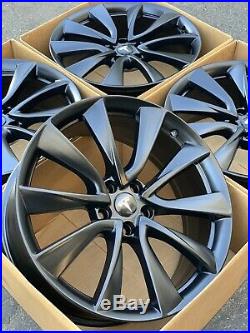 20 Tesla Model 3 Factory 20 Wheels OEM Rims 104422400A Satin Black