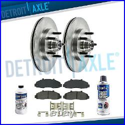 2WD Front Disc Rotors + Ceramic Brake Pads for 2000 2001 2003 Ford F-150 F150
