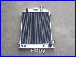 32 Ford Street Rod 3 Row Aluminum Radiator Chevy Outlets Trans Cooler 1932 25x17