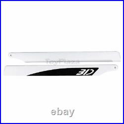 360mm Carbon Fiber Main Blades White for 450 Class RC Helicopter 3D Model Parts