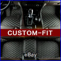 3D Custom Fit Luxury-Surround Leather Floor Mats Diamond (All Car Models)