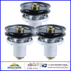 3 Pack Spindle Assembly with Pulley for Raptor SD 54 Models Replacement Parts
