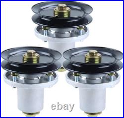 3 Pack Spindle Assembly with Pulley for Raptor SD 54 Models Replacement Parts