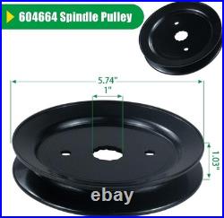 3 Pack Spindle Assembly with Pulley for Raptor SD 54 Models Replacement Parts