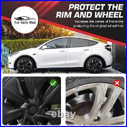 4PCS FORAUTOMOD 19 Inch Wheel Cover HubCaps Parts for Tesla Model Y 2021-2024 A