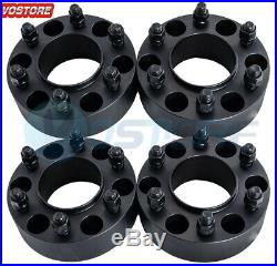 4Pcs 2 6 Lug Black Hub Wheel Spacers Adapters 6x135 fits Ford F-150 Expedition