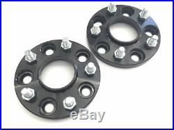 (4) BLACK HUBCENTRIC 5X100 TO 5X114.3 WHEEL SPACERS ADAPTERS 56.1mm CB 15MM