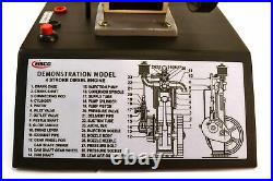4 Stroke Diesel Hand Crank Model with Actuating Movable Parts, 16 Tall