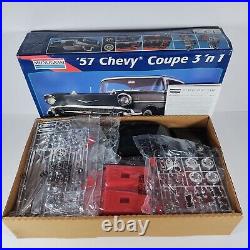 57 Chevy Coupe Monogram 112 Model Kit 2800 Sealed Parts Bags Bad Decals