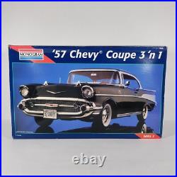 57 Chevy Coupe Monogram 112 Model Kit 2800 Sealed Parts Bags Bad Decals