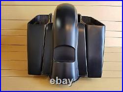 6 Extended Saddlebags No Cut Outs/rear Fender For All Touring Models 2014-up