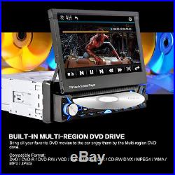 7'' HD Touch Screen 1DIN Bluetooth Car MP5 Player Stereo Radio FM DVD USB+Camera