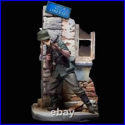 90mm resin model GK, military theme, soldiers in cover, unassembled and unpai