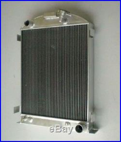ALL ALUMINUM RADIATOR FORD-Model 1937-1938 CHEVY-V8-Engine 3 ROW Stock Height
