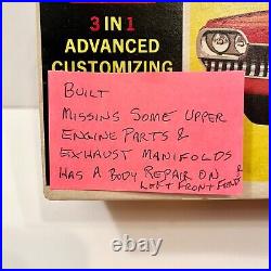 AMT 125 1964 Chevelle Station Wagon Advanced Custom Kit -BUILT, MISSING PARTS