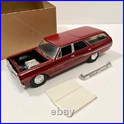 AMT 125 1964 Chevelle Station Wagon Advanced Custom Kit -BUILT, MISSING PARTS