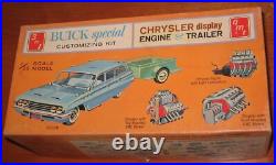 AMT 1962 Buick Special Wagon & Trailer Built Builder Project Parts Lot & 61 Box
