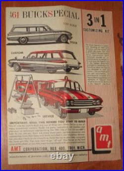 AMT 1962 Buick Special Wagon & Trailer Built Builder Project Parts Lot & 61 Box