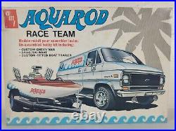 AMT Aquarod Race Team Chevy Van, Ski Boat and Trailer 125 Model Kit Parts Lot