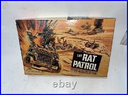 AURORA THE RAT PATROL TV SHOW MODEL KIT 1967 BOXED Clean With Model Parts