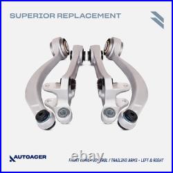 AUTOACER -24p Front & Rear Control Arms, Tie Rods Links & Bushings For Jaguar XK