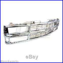 All Chrome Grille with Insert For 94-98 Chevy C/K Truck Suburban Tahoe GM1200463