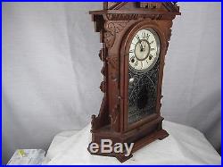 Antique Ansonia Niagara Model Parlor Kichen Shelf Clock for Parts Restoration