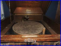Antique Edison Disc Phonograph Model C-250 Hand Crank For Parts Repair Refurbish