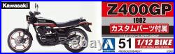 Aoshima 112 Kawasaki Z400GP Custom Parts Plastic Model