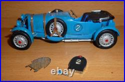 BUGATTI Type 50 Le Mans 1931 Blue 143 MCM Models Loose Parts & Missing Screen