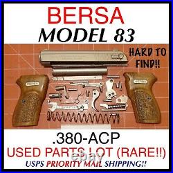Bersa Model 83.380 Acp Parts Lot 83 380 Cal. Used Parts As Pictured (rare!)