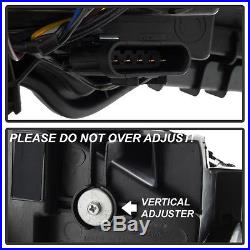 Black 2010-2015 Chevy Equinox Halogen Model Projector Headlights Headlamps 10-15