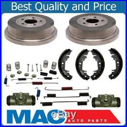 Brake Drums Shoes Spring Kit Wheel Cylin 96-07 Front Wheel Drive Town & Country