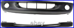 Bumper Cover Kit For 1997-2000 Dodge Dakota Models with 2-Piece Type Bumper