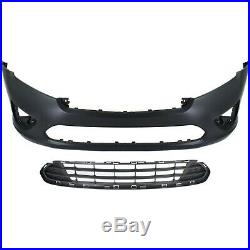 Bumper Cover Kit For 2010-2012 Fusion Front Bumper Cover and Grille Assembly 2Pc