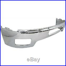 Bumper For 2011-14 Chevy Silverado 2500 3500 HD Front Chrome with Fog Light Hole