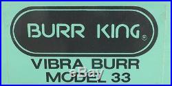 Burr King Model 33 Vibratory Tumbler Machine Parts Finisher 110V withMedia
