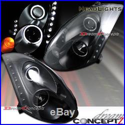 CCFL HALO ANGEL EYES PROJECTOR HEADLIGHT for INFINITI G35 2DR COUPE LED BLACK
