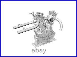 CIX 1/6 Harley Davidson Racer 8 valve Engine Resin kit