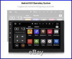 Car 7'' Android 6.0 2 DIN GPS Navigation Stereo Multimedia Player Bluetooth USB