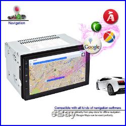 Car 7'' Android 6.0 2 DIN GPS Navigation Stereo Multimedia Player Bluetooth USB