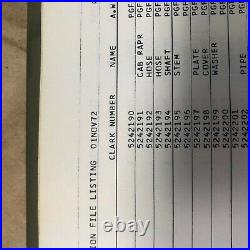 Case Model Parts Interchange Of Part Numbers Tractor Parts Catalog Manual