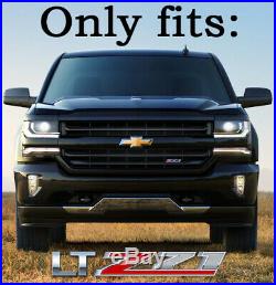 Chrome Grille Overlay (3 PCS) FITS 2016-2018 Chevy Silverado 1500 LT Z71 ONLY