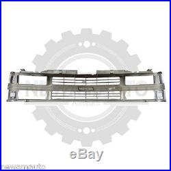 Chrome Grille withBlack Insert Fits 94-98 Chevy C/K 1500 2500 3500 Truck Composite