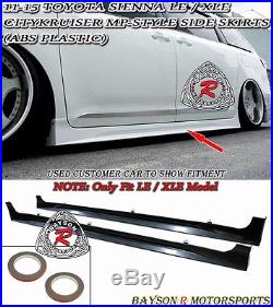 CityKruiser MP Style Side Skirts (ABS) Fits 11-17 Sienna Won't Fit SE Model