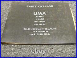 Clark Lima Model 1201 Excavator Parts Catalog Manual