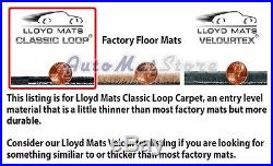 Classic Loop Carpet Floor Mat Set for Van Models Choice of Color 4 Pc Set