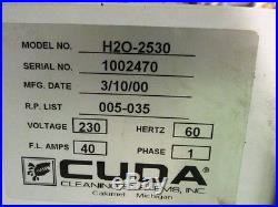Cuda Cleaning Systems Parts Cleaner. Model H20 2530