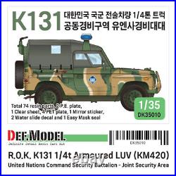 DEF 1/35 ROK K131A UNCSB JSA 1/4t Utility Truck Full Resin kit